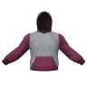 Pink White Hoodie